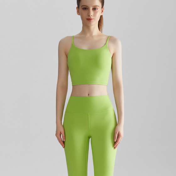 Yoga Pilates fitness set,tank top + leggings set WX438CK386