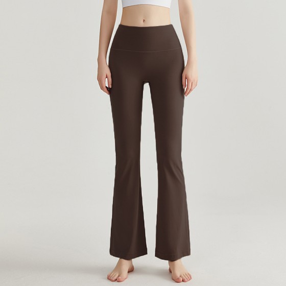 Ladies\' slim, high-waisted, wide-leg flared pants CK-427