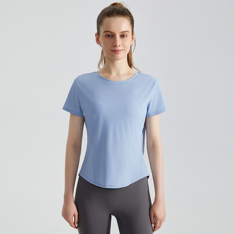 ピヨピヨ Fitness sports top quick-drying yoga short-sleeved T-shirt DX-5032